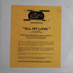 U`nique Feat Spoonface - All My Love